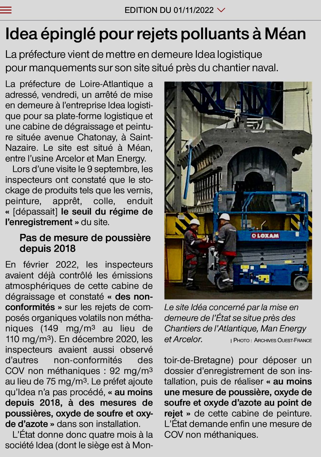 Article of 01 novembre idea
