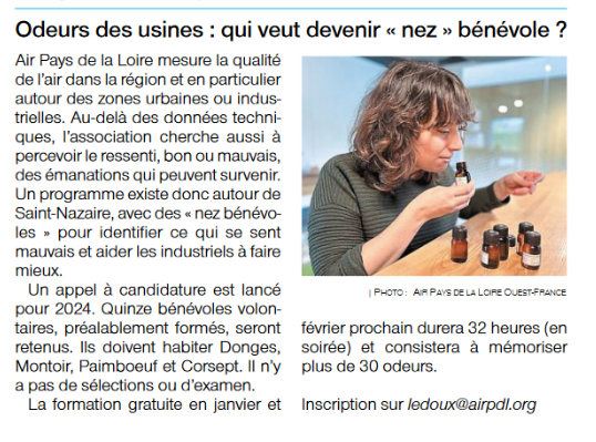 Article of appel a candidature