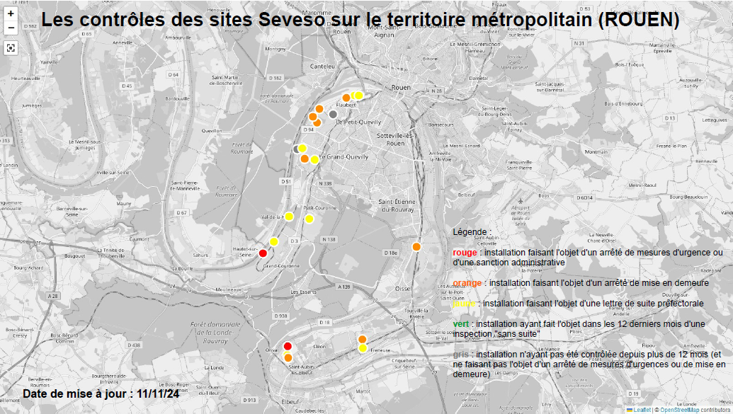 Carte rouen
