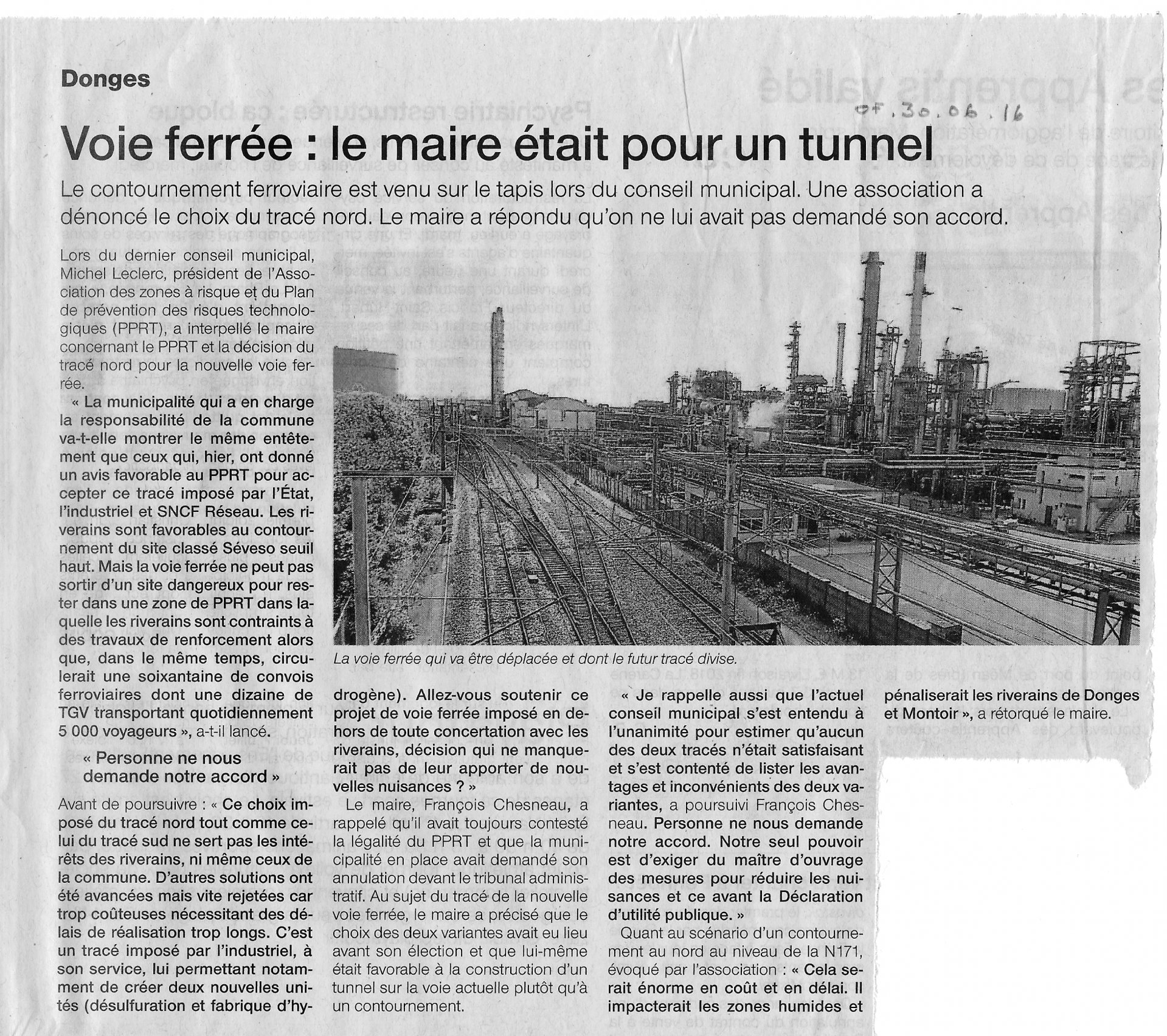 Le maire etait pour le tunnel