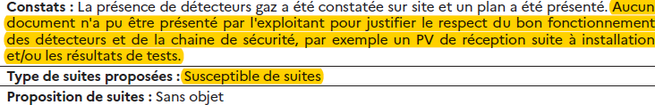 Visite du 07 sept detection gaz